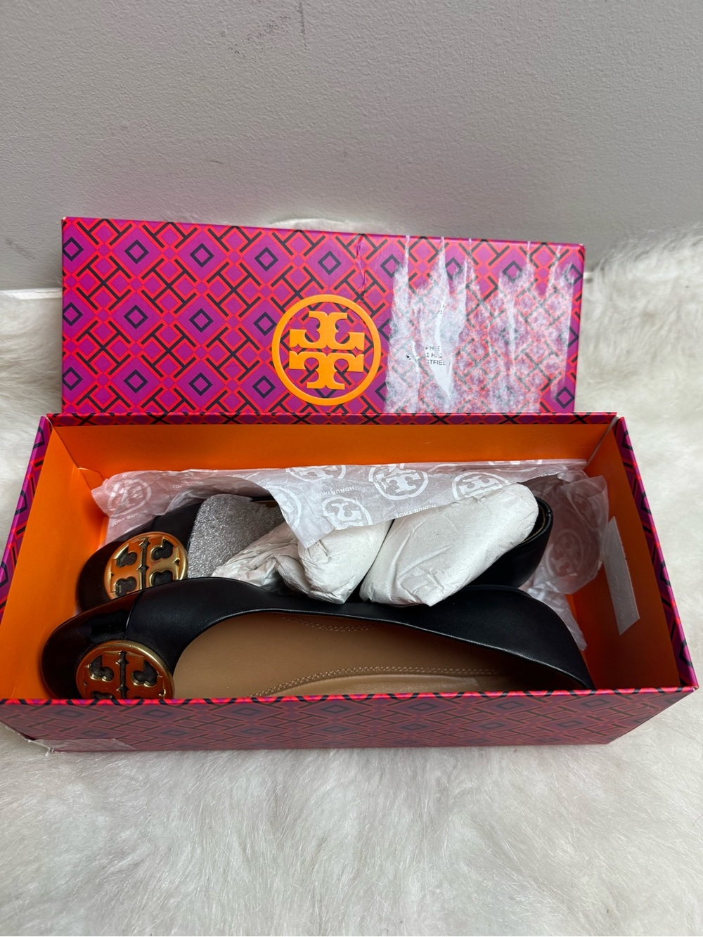 Tory Burch Chelsea Cap Toe Leather Ballet Flats 6 - Picture 6 of 12
